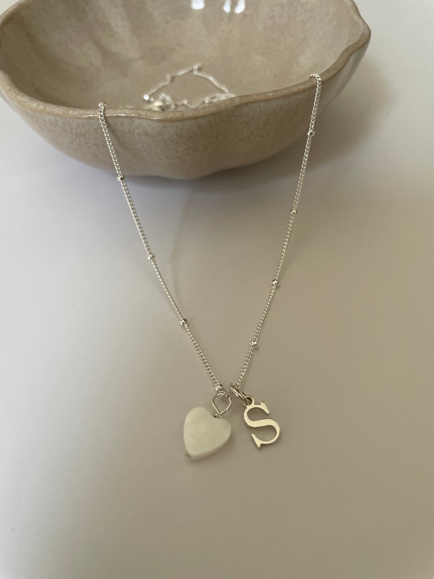 Pearl Initial necklace