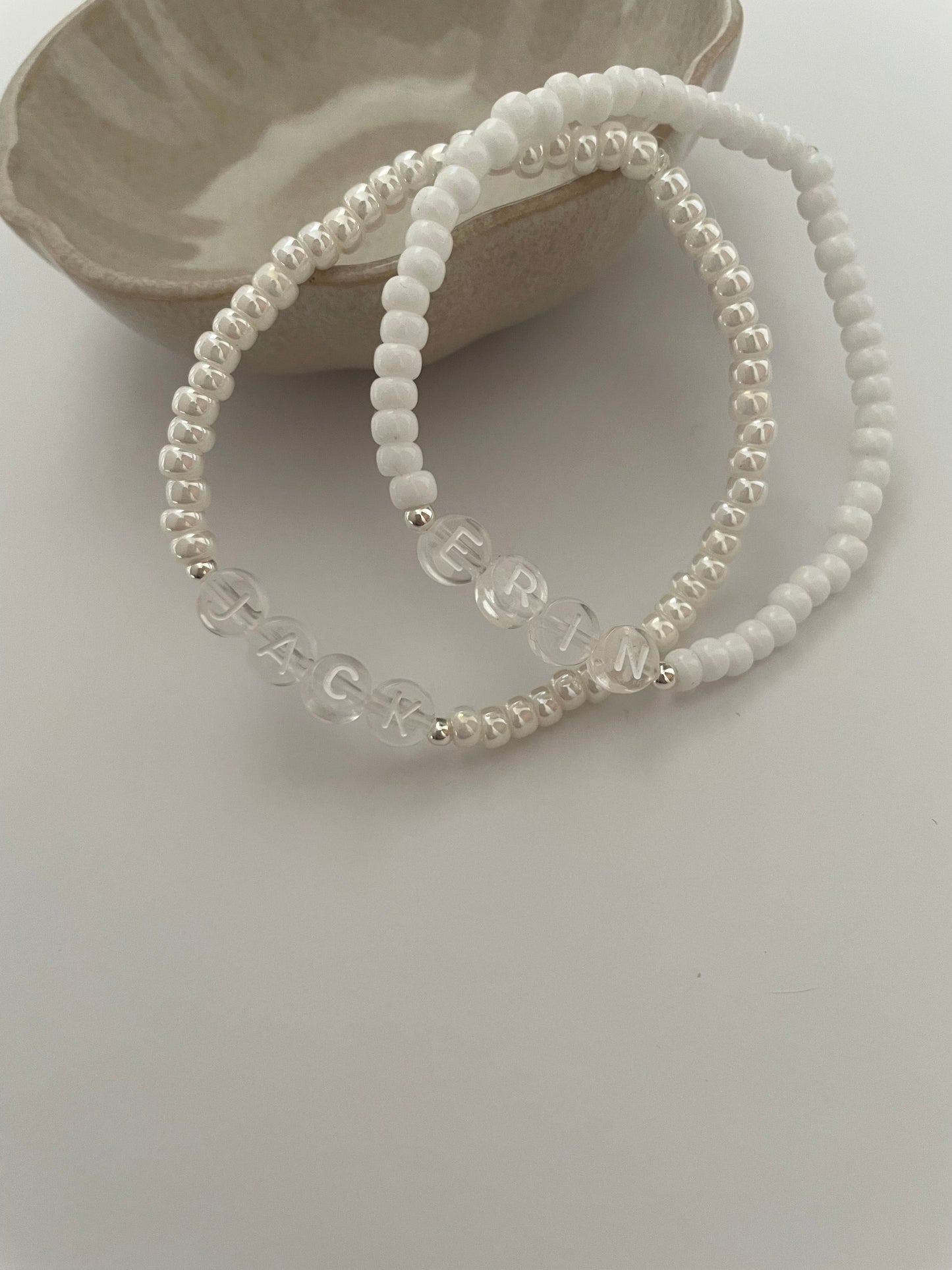 Personalised bead bracelet