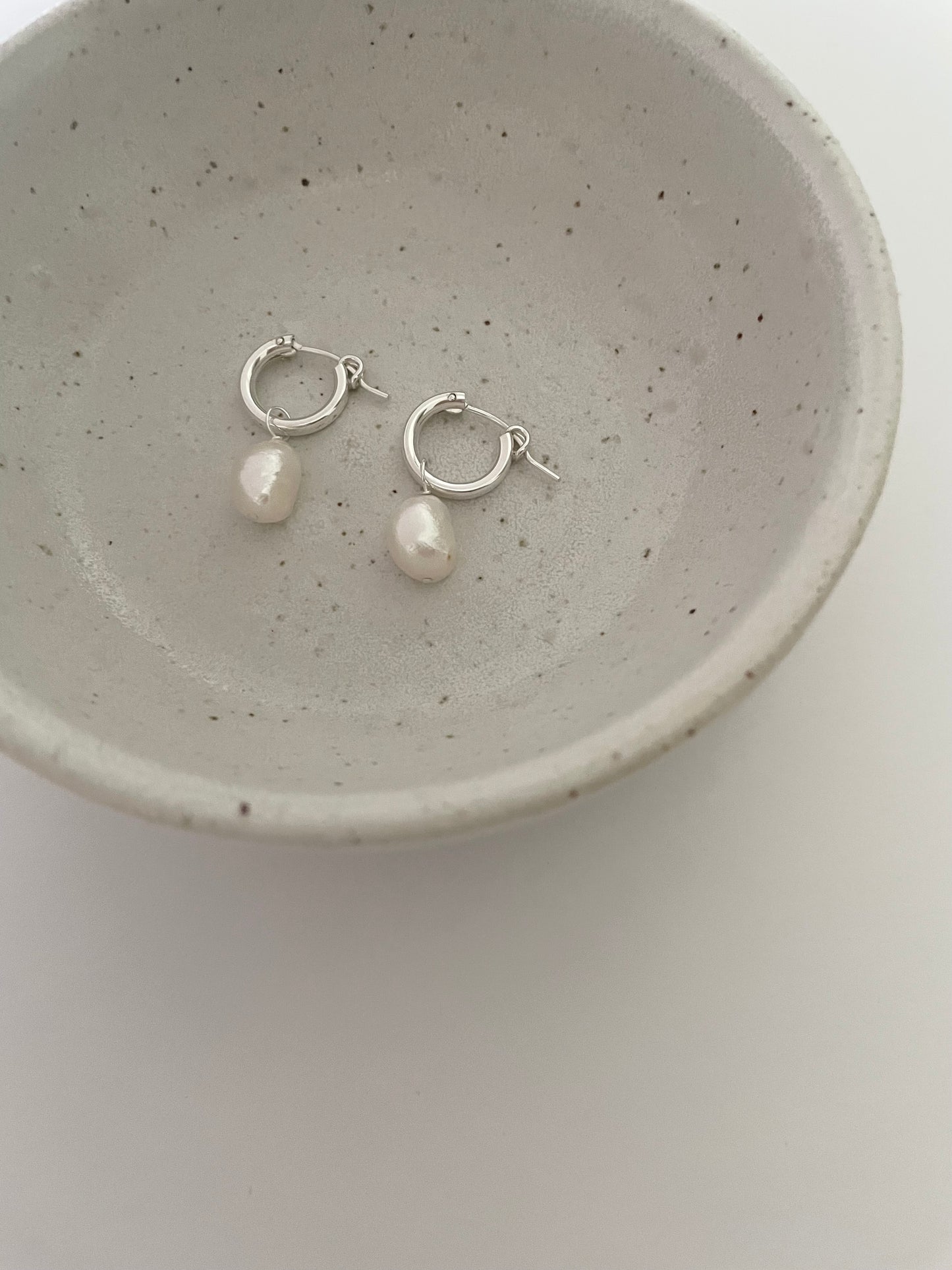 Sarah Pearl hoop earrings