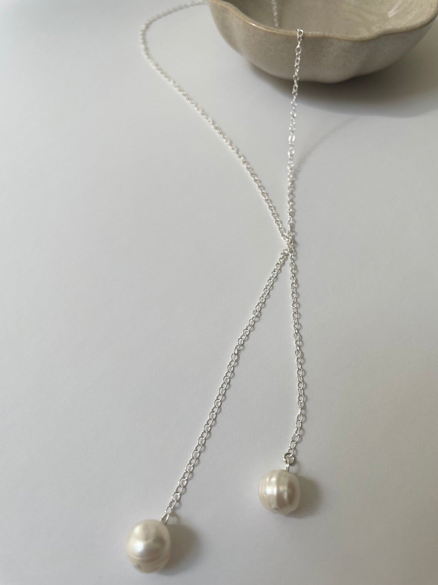 Milla Pearl droplet necklace