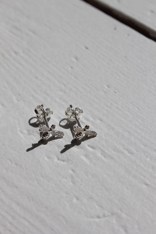 Bee stud earrings