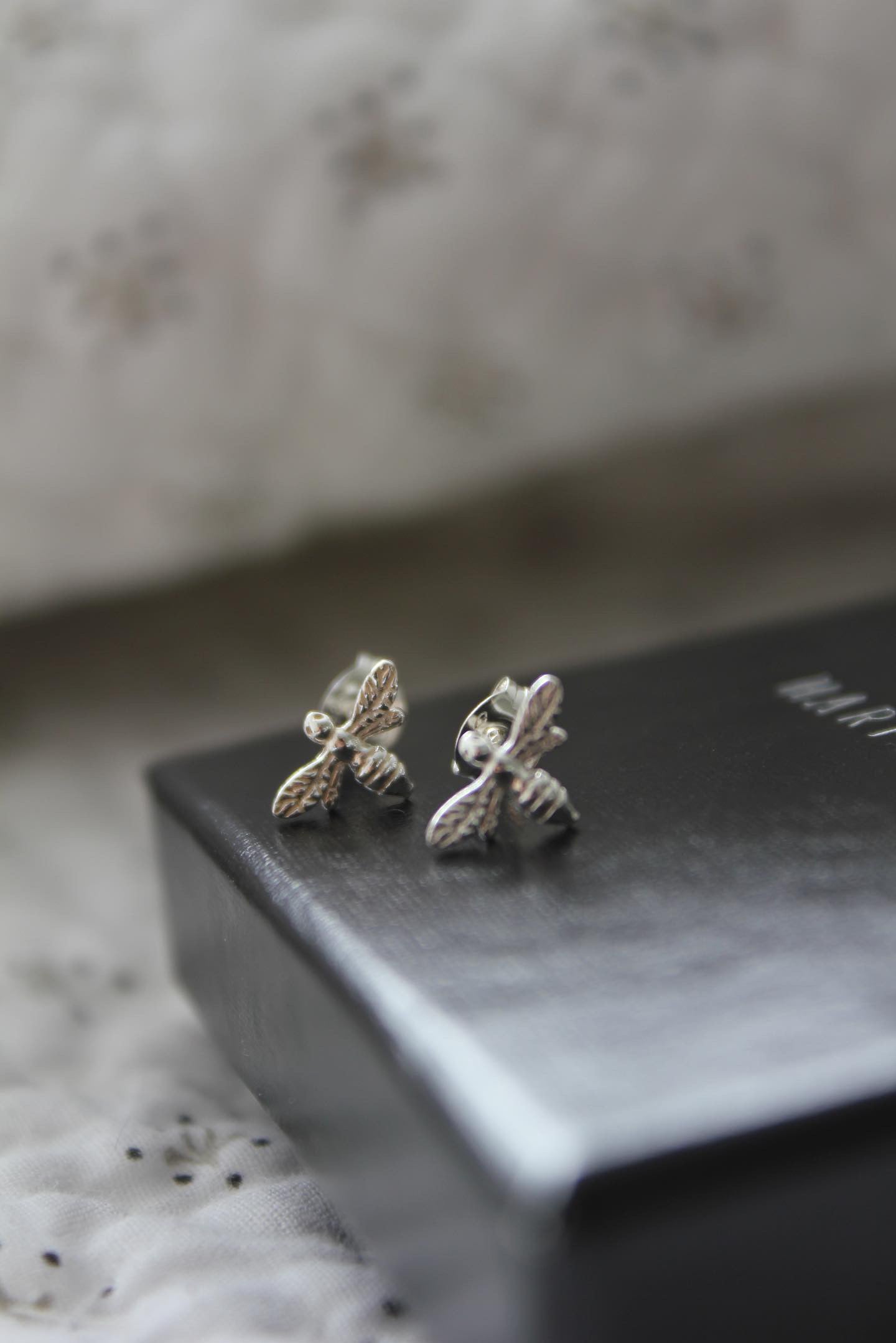 Bee stud earrings