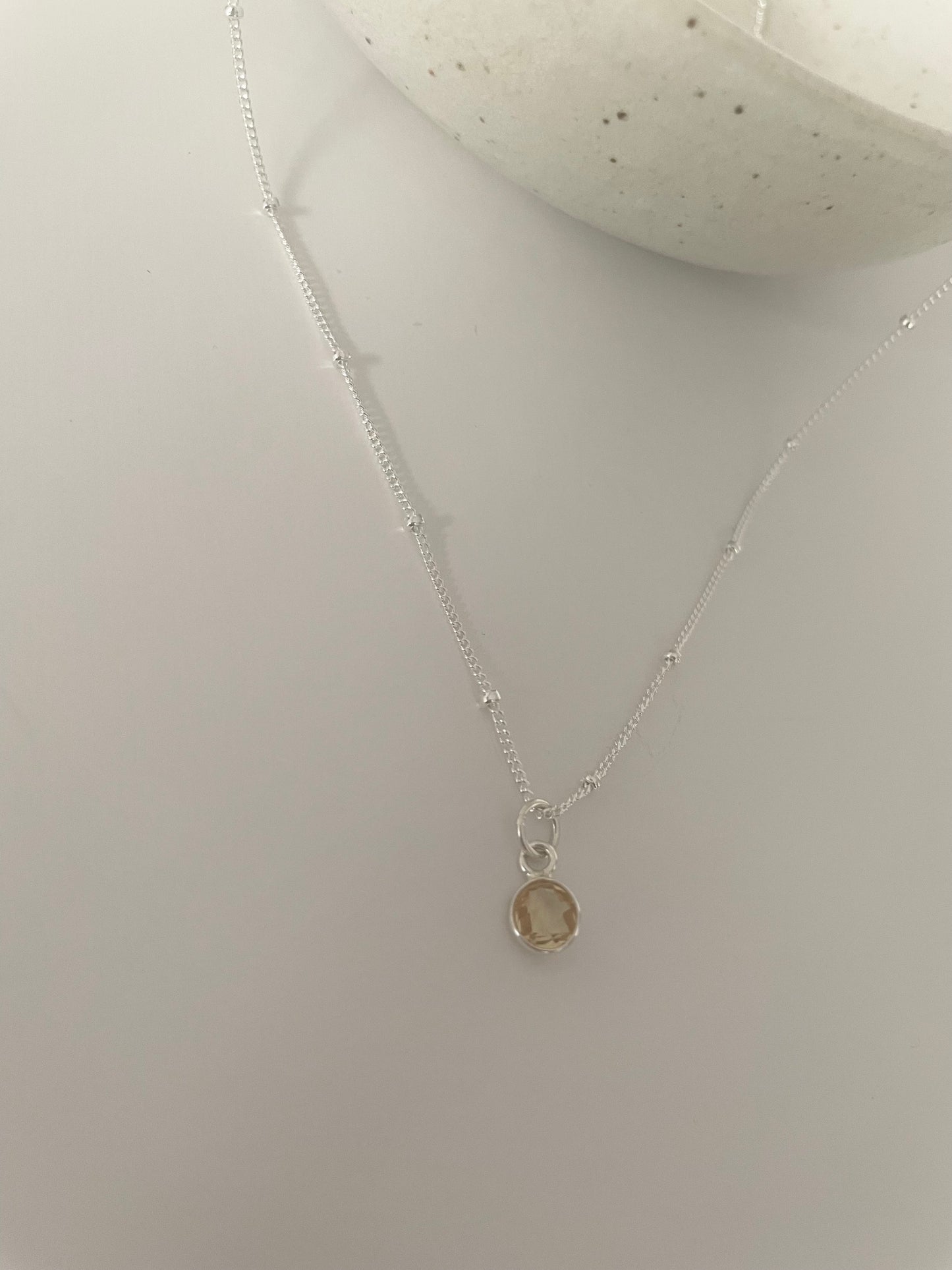 Hannah gemstone necklace