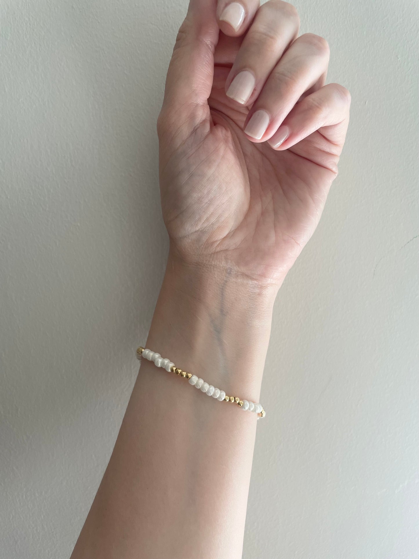 Ivory mix bead bracelet